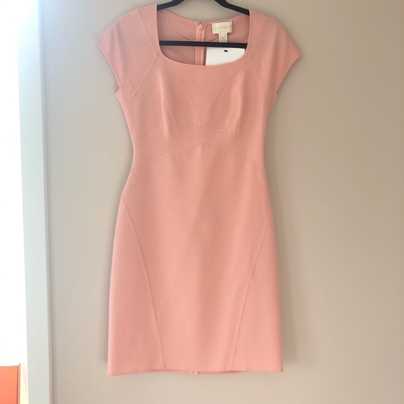 Peach Midi Zac Posen Dress - Picture 1 of 4